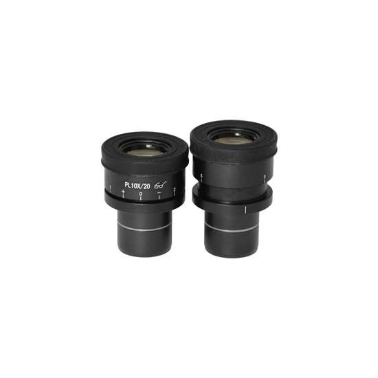 WF 10X Widefield Focusable Microscope Eyepieces, High Eyepoint, 30mm, FOV 20mm, Adjustable Diopter (Pair) BM05102221