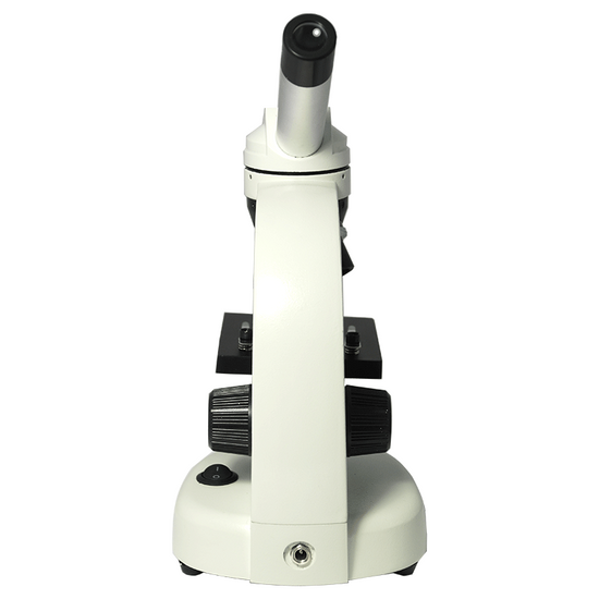 40X-400X Beginner Biological Compound Microscope, Monocular, LED Light