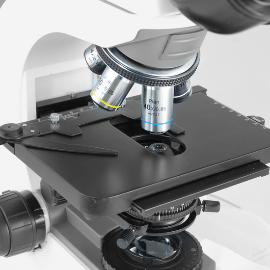 40X-1000X Biological Compound Laboratory Microscope, Trinocular, Halogen Light, High Eyepoint Eyepieces BM13010303