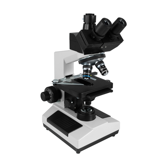 40X-1600X Biological Compound Laboratory Microscope, Trinocular, LED Light