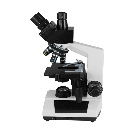 40X-1600X Biological Compound Laboratory Microscope, Trinocular, LED Light