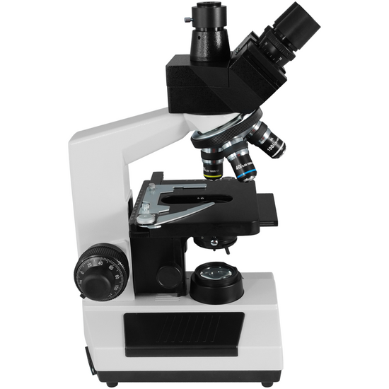 40X-1600X Biological Compound Laboratory Microscope, Trinocular, Halogen Light + Digital Camera Adapter