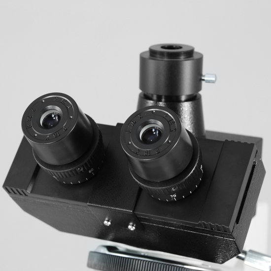 Compound Microscope Eyepiece Body Tube, Trinocular, Finite, Eyetube Angle 45 Degrees, BM13041321