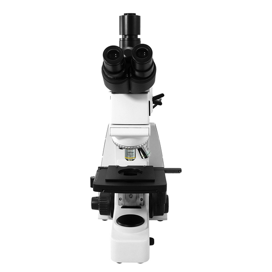 100X-800X Metallurgical Microscope, Trinocular, Halogen Light, Bright Field + Polarizing Kit