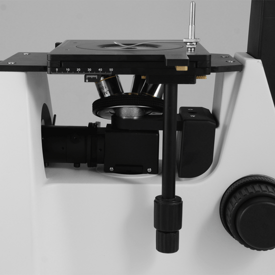 100X-800X Inverted Metallurgical Microscope, Binocular, Halogen Light, Bright Field + Polarizing Kit