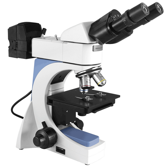 40X-400X Metallurgical Microscope, Binocular, Halogen Light, Bright Field