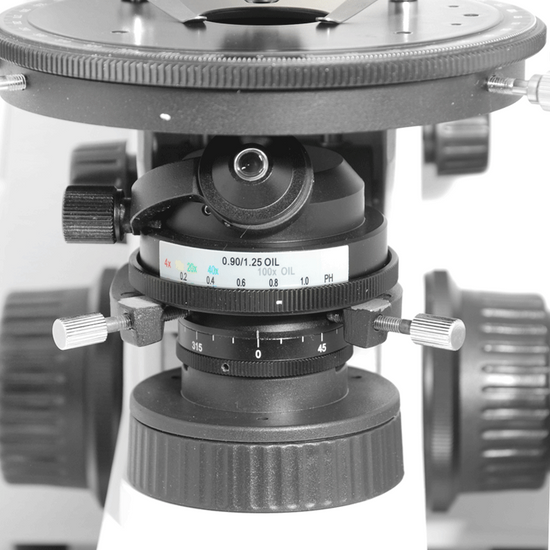 40X-1000X Polarizing Microscope, Trinocular, Dual Halogen Light, Bright Field, for Geology, Petrology, Laboratories