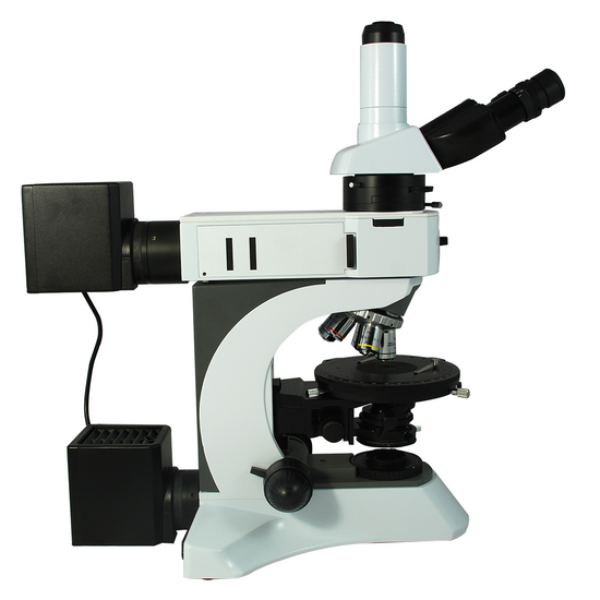 50X-1000X Polarizing Microscope, Trinocular, Dual Halogen Light, for Geology, Petrology, Laboratories