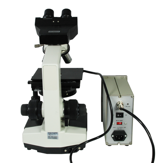 40X-1600X Phase Contrast Lab Microscope, Binocular, LED Light + Temperature Control Stage