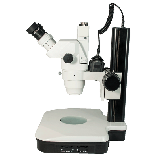 6.7-45X Track Stand HF Dual Illuminated Light Trinocular Zoom Stereo Microscope SZ02020032