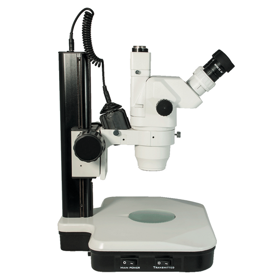 6.7-45X Track Stand HF Dual Illuminated Light Trinocular Zoom Stereo Microscope SZ02020032