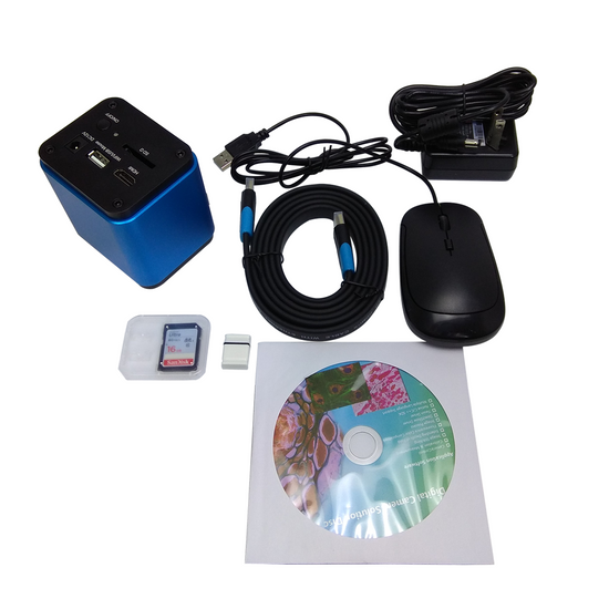 2MP Auto-Focus CMOS Color Digital Microscope Camera, HDMI / USB 2.0 / Wi-Fi