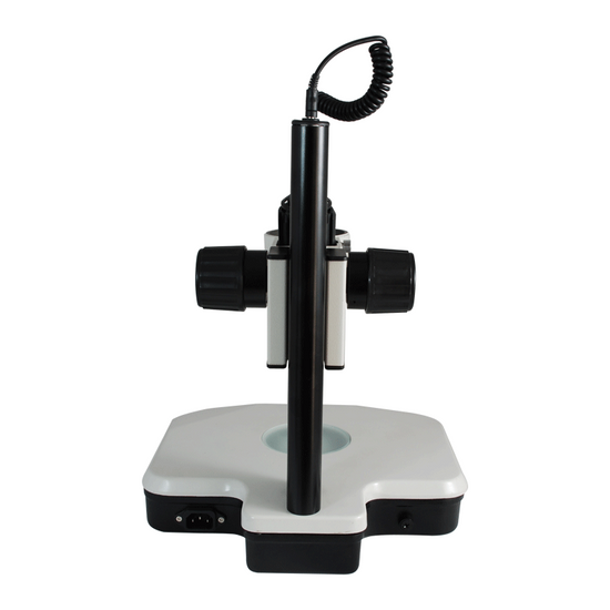 Microscope Track Stand, 85mm Coarse Focus Rack, Top and Bottom Light, Halogen and Fluorescent