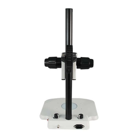 Microscope Track Stand, 83mm Fine Focus Rack, LED Bottom Light Base (Dimmable)