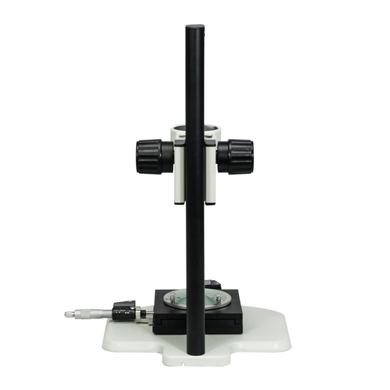 Microscope Track Stand, 76mm Coarse Focus Rack with Measurement Stage