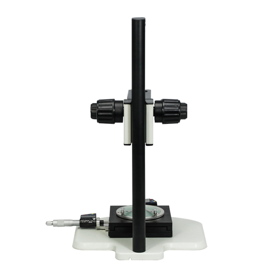 Microscope Track Stand, 39mm Fine Focus Rack with Measurement Stage