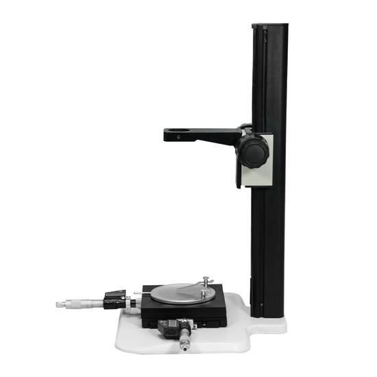 Microscope Track Stand, 39mm Fine Focus Rack with Measurement Stage