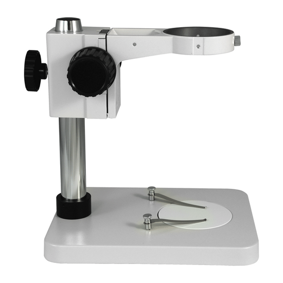 Microscope Post Stand, 76mm Coarse Focus Rack (Small) White
