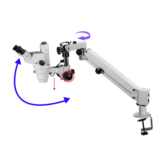 3.35-22.5X Pneumatic Arm Trinocular Zoom Stereo Microscope SZ02020751