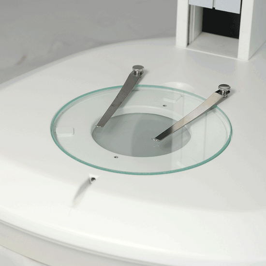 Microscope Track Stand, 76mm Coarse Focus Rack, 300mm Track Length, Top and Bottom LED Light (Dimmable)
