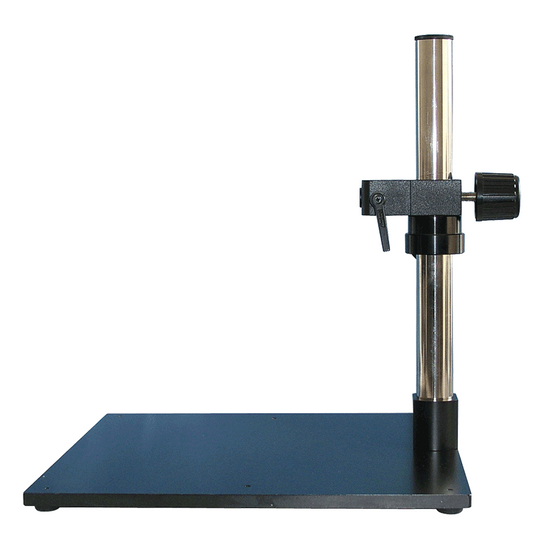 Microscope Post Stand with 3 Hole Pin Mount Adapter, Extra Heavy Duty Base (Large)