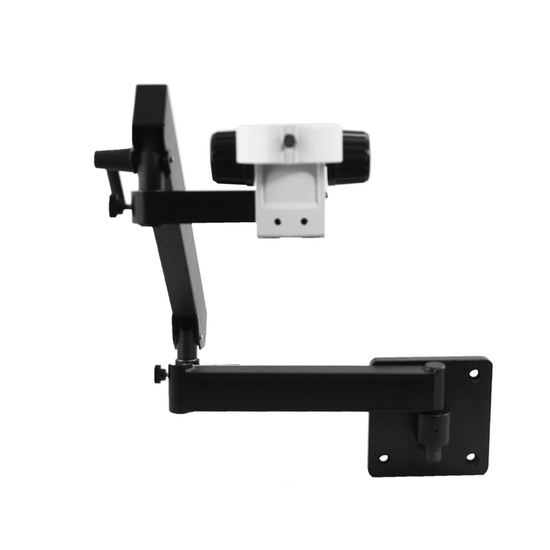 Microscope Flexible Articulating Arm, Wall Mount, 76mm Focus Rack