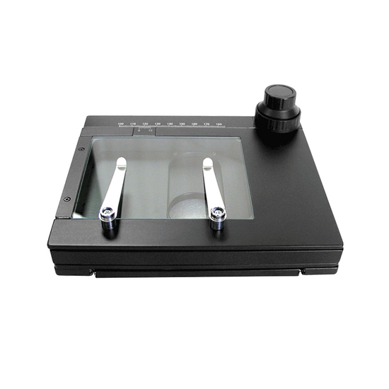 XY Gliding Table Measurement Manual Stage for Microscopes, with Back Light Window