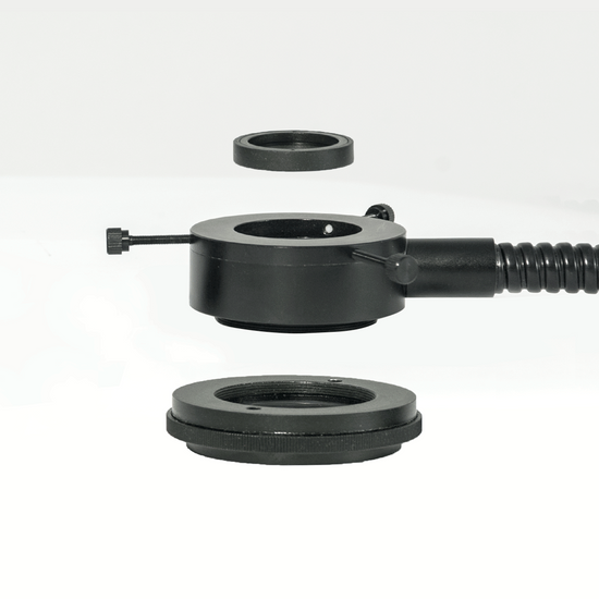 Simple Rotating Polarizer & Analyzer Kit for LED Microscope Ring Light Guide, Polarizer 43.5mm, Analyzer 28mm