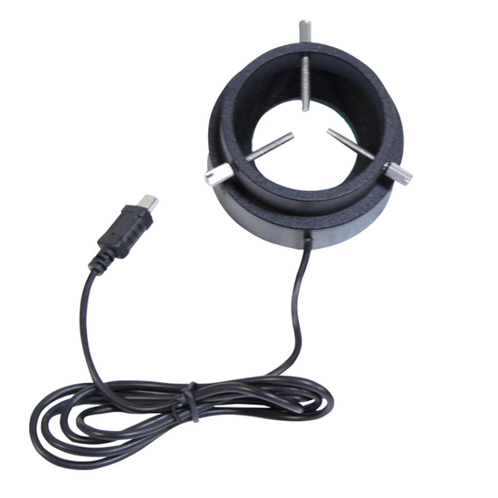 96 LED Microscope Ring Light with Four-Zone Quadrant Control 50mm 4W