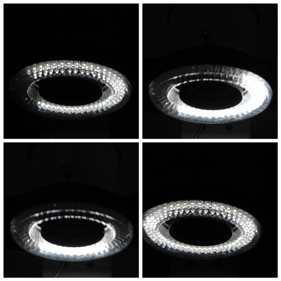 64 LED Microscope Ring Light with Four-Zone Quadrant Control Diameter 61mm 4W