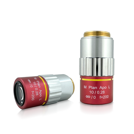 10X Infinity-Corrected Super-Long Working Distance Plan Apochromatic NIR Microscope Objective Lens Working Distance 34mm