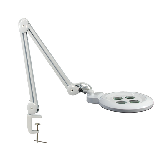8/10/12/15 Diopter LED Magnifying Lamp with Clamp, 4 in 1 Multi-Lens
