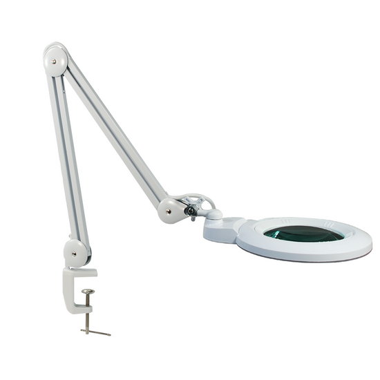 3 Diopter (1.75X Magnification) LED Magnifying Lamp with Clamp, 7 inch Lens