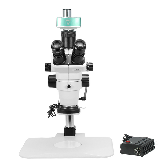 2.0 Megapixels 6.7-45X CMOS LED Light Post Stand Trinocular Zoom Stereo Microscope SZ02060233