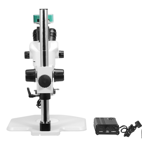 2.0 Megapixels 6.7-45X CMOS LED Light Post Stand Trinocular Zoom Stereo Microscope SZ02060233