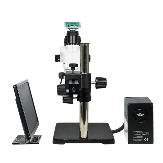 2.0 Megapixels 6.7-45X CMOS UV FREE LED Light Ball Bearing Boom Stand Trinocular Zoom Stereo Microscope SZ02061435