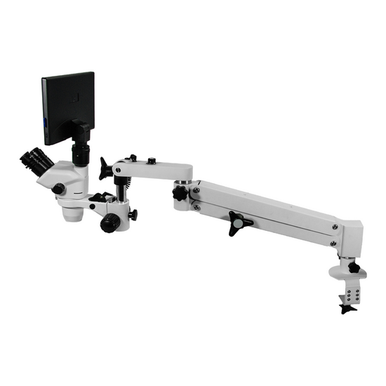 2.0 Megapixels 3.35-22.5X CMOS Pneumatic Arm Trinocular Zoom Stereo Microscope SZ02060753