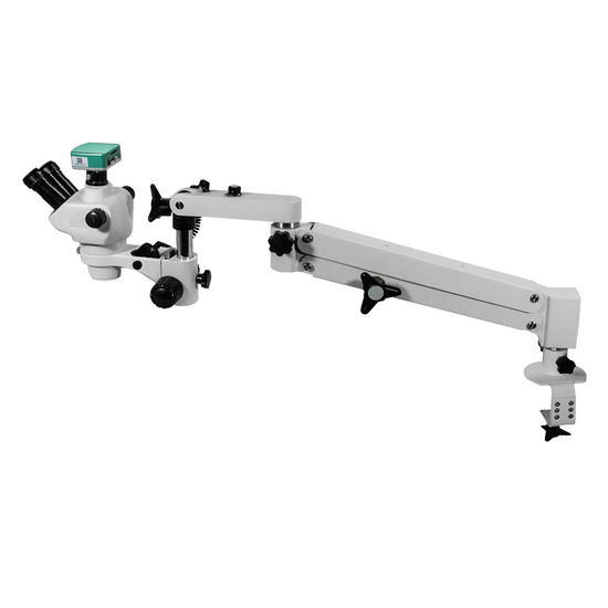 2.0 Megapixels 4-50X CMOS Pneumatic Arm Trinocular Zoom Stereo Microscope SZ02030754