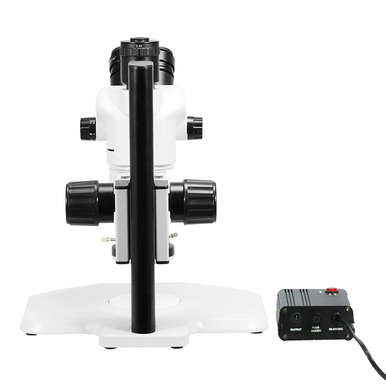 6.7-45X LED Light Track Stand Trinocular Zoom Stereo Microscope SZ02060032