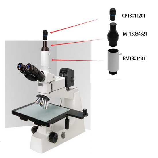 40-400X Halogen Coaxial Reflection Light XY Stage Travel Distance 305x305mm Trinocular Metallurgical Microscope MT13030343