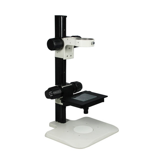 Microscope Track Stand, 76mm Coarse Focus Rack with Fine Focus XY Stage