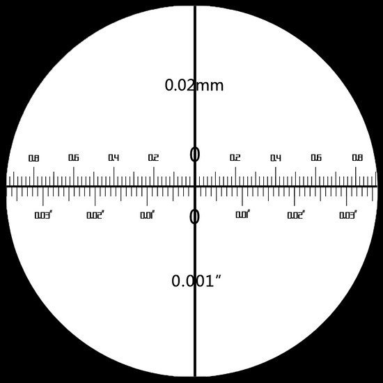 10mm/500 Div Eyepiece Field of View Dia. 12mm 10X Reticle Eyepiece PM42012123