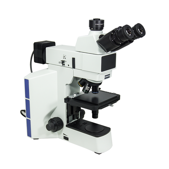 50-500X LED Coaxial Reflection Light XY Stage Travel Distance 75x40mm Trinocular Metallurgical Microscope MT05110323
