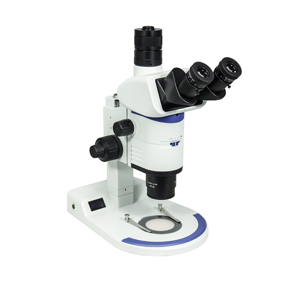 6.3-80X LED Transmitted Light Post Stand Trinocular Parallel Zoom Stereo Microscope PZ05020132