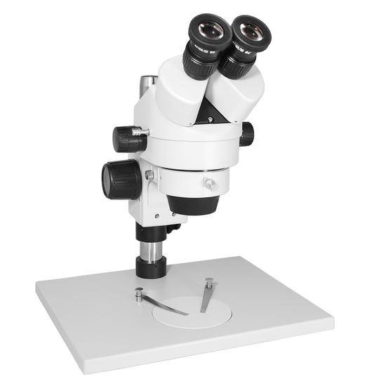 7X-45X Widefield Zoom Stereo Microscope, Binocular, Post Stand (Height 280mm)