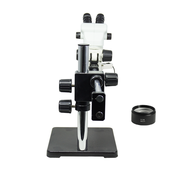 3.35-45X Dual Arm Stand Fluorescence Light Binocular Zoom Stereo Microscope SZ02060525