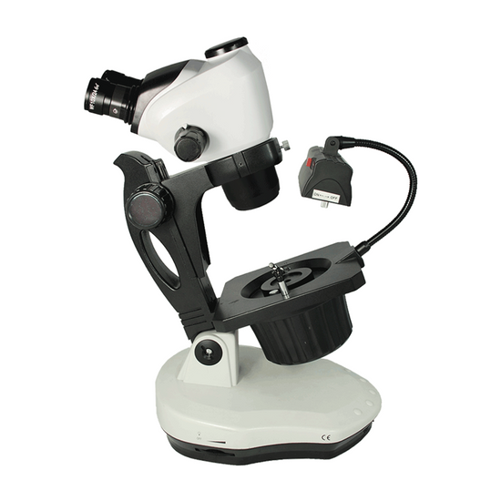 6.5-53X FH Dual Illuminated Light Jewelry Stand Binocular Zoom Darkfield Jewelry Microscope JM02010101