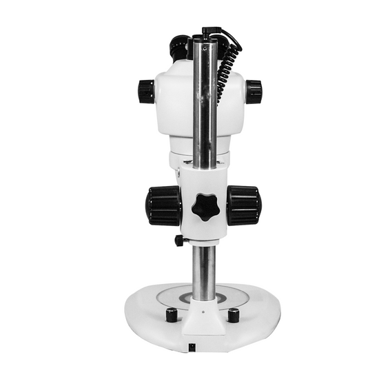 4-50X Post Stand LED Dual Illuminated Light  Trinocular Zoom Stereo Microscope SZ17010241