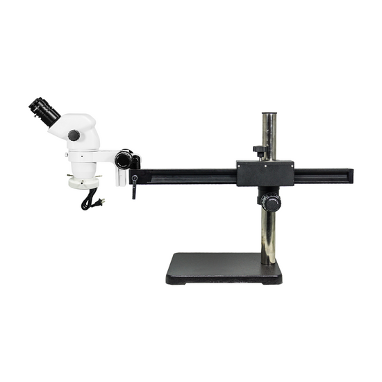 6.7-45X Ball Bearing Boom Stand Fluorescence Light Binocular Zoom Stereo Microscope SZ02061425