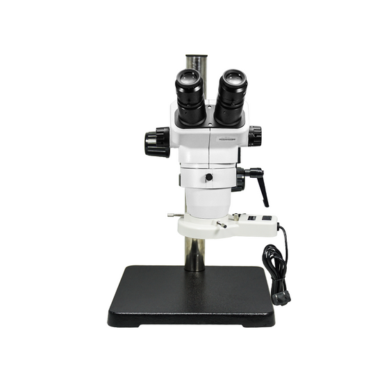 6.7-45X Ball Bearing Boom Stand Fluorescence Light Binocular Zoom Stereo Microscope SZ02061425